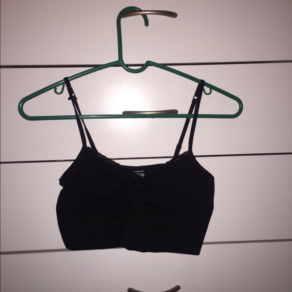 black bralette